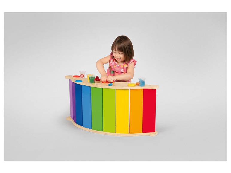 Playtive Holz Balancewippe, in Regenbogenfarben Bis zu 50% Rabatt