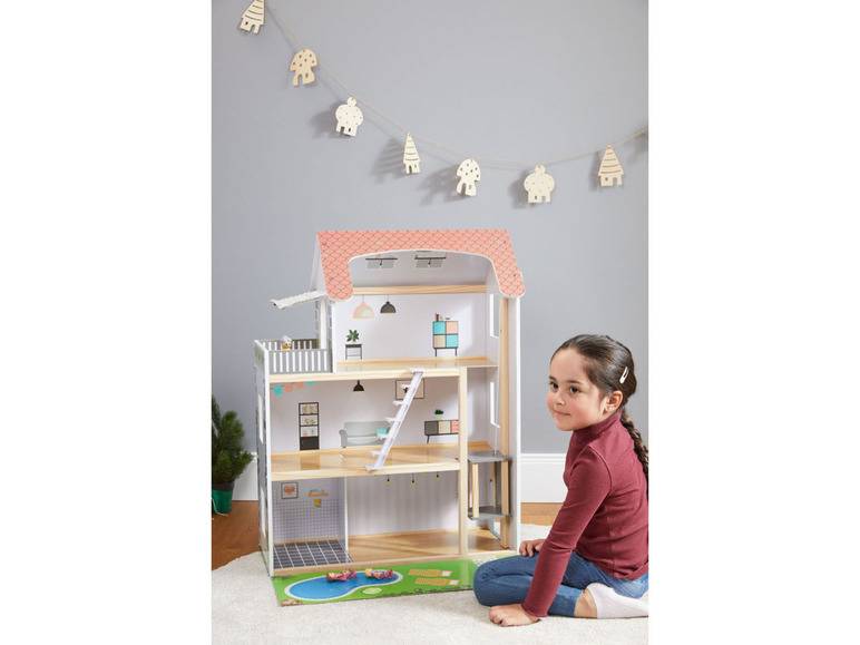 Playtive Puppenhaus aus Holz Riesige Rabatte