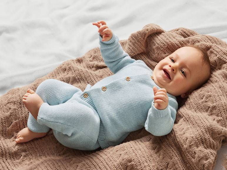 lupilu® Baby Strickjacke aus reiner Bio-Baumwolle 50% Rabatt mit kostenlosem Versand