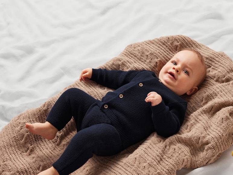 lupilu® Baby Strickjacke aus reiner Bio-Baumwolle 50% Rabatt mit kostenlosem Versand