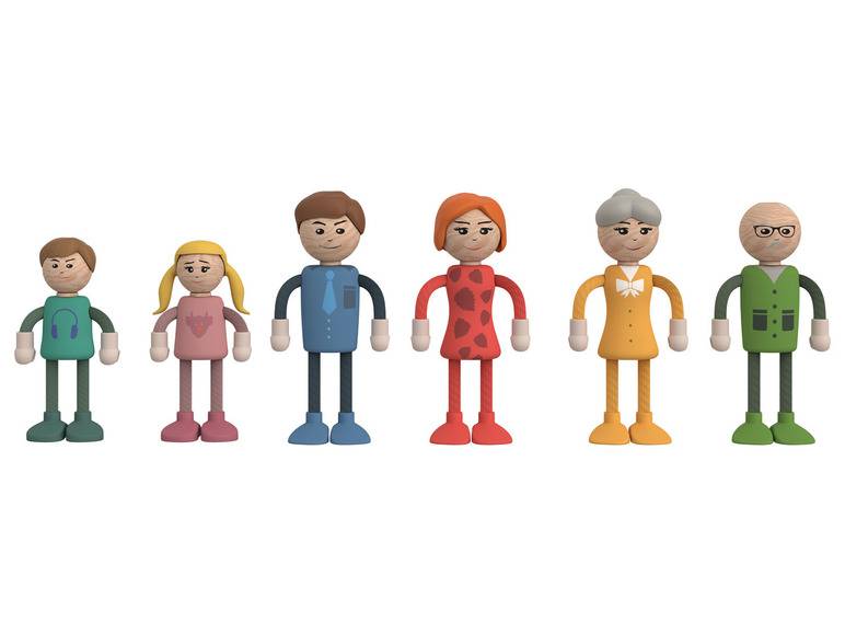 Playtive Holz Miniaturmöbel- und Puppen-Set, Modell 2022 Fabrikladen