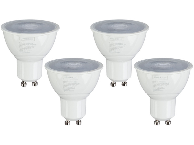LIVARNO home 4er Set - Leuchtmittel Lichtfarbensteuerung, für Zigbee Smart Home, 5 Watt, GU10 Großer Ausverkauf