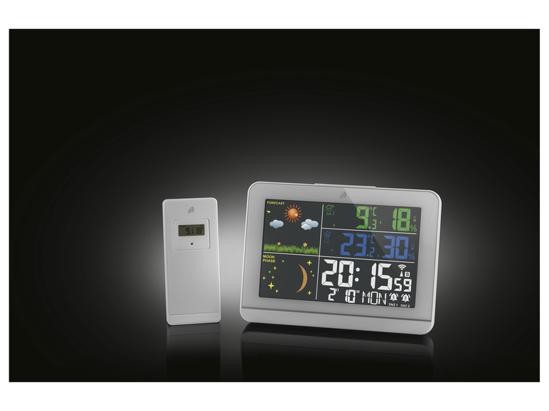 AURIOL® Funkwetterstation, mit Farbdisplay Blitzangebot