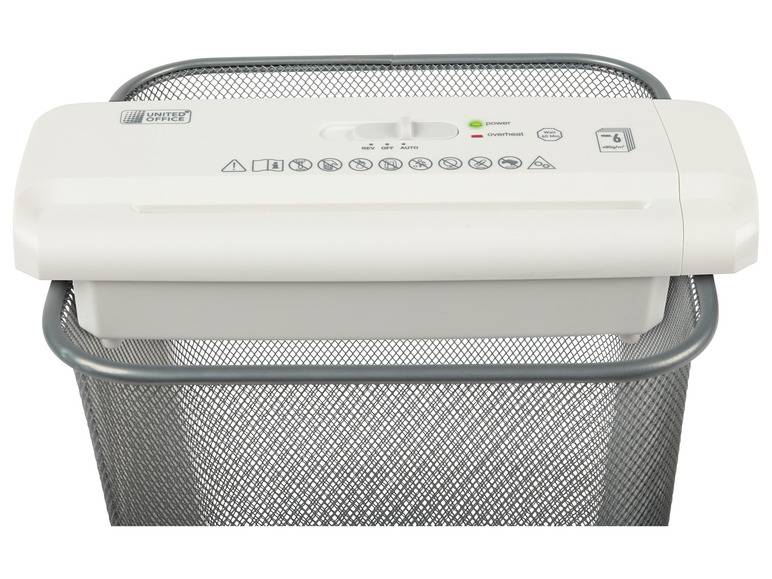 UNITED OFFICE® Aktenvernichter-Papierkorbaufsatz, 6 Blatt A4, mit ausziehbarem Teleskoparm Neuheiten
