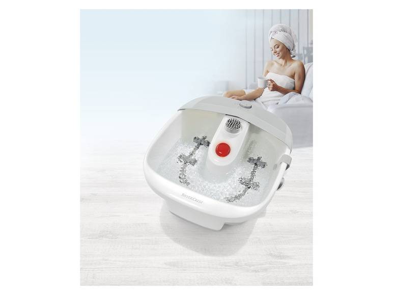 SILVERCREST® PERSONAL CARE Fußsprudelbad, »SFB 80 A2« 3 Pediküre-Aufsätze Kostenloser Versand international