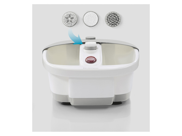 SILVERCREST® PERSONAL CARE Fußsprudelbad, »SFB 80 A2« 3 Pediküre-Aufsätze Kostenloser Versand international