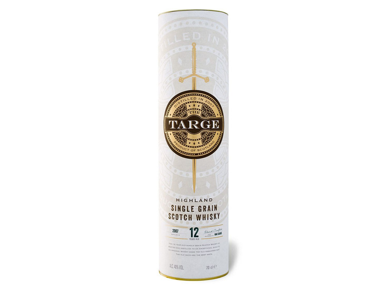 The Targe Highland Single Grain Scotch Whisky 12 Jahre mit Geschenkbox 40% Vol Meist gekauft