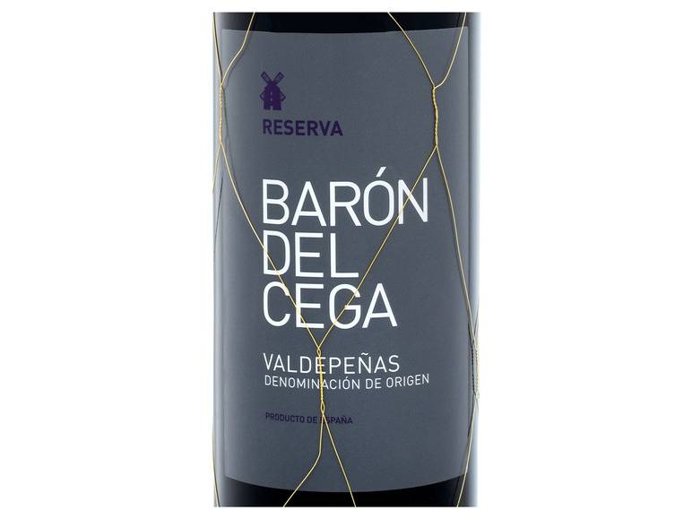 Barón del Cega Valdepenas DO Reserva trocken, Rotwein 2018 Begrenztes Angebot