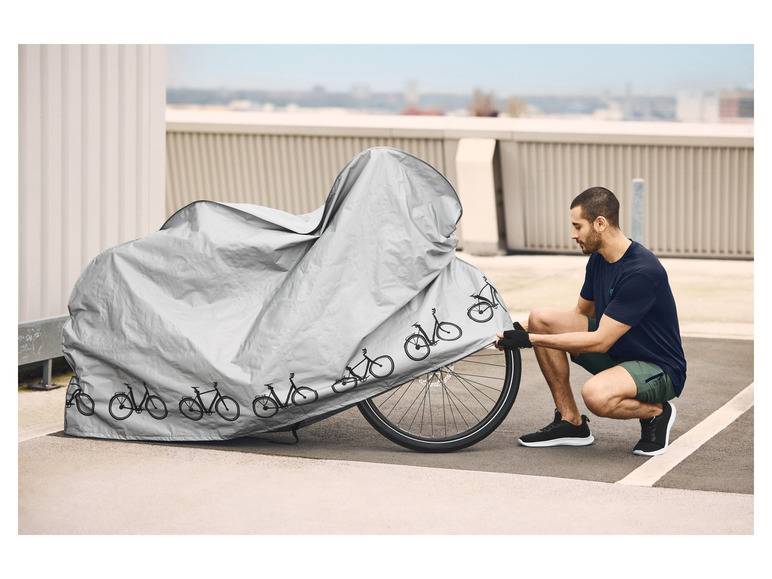 CRIVIT Fahrradabdeckung, wasserresistent, mit Kordelzug und Klickverschluss Zeitbegrenzte Promotion
