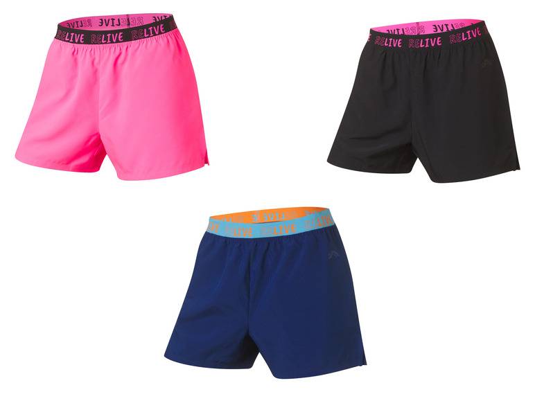 CRIVIT Damen Funktionsshorts mit seitlichen Eingriffstaschen 50% Rabatt für begrenzte Zeit