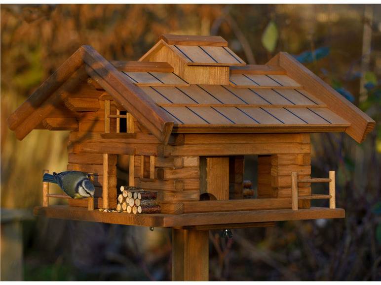 dobar Vogelfutterhaus »Tirol«, inkl. Standfuß, H 117 cm, aus Holz Meist gekauft