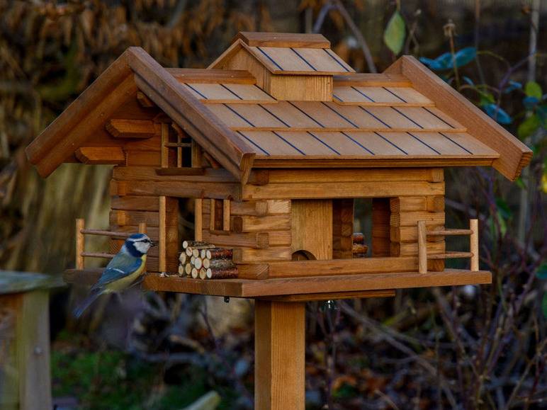 dobar Vogelfutterhaus »Tirol«, inkl. Standfuß, H 117 cm, aus Holz Meist gekauft
