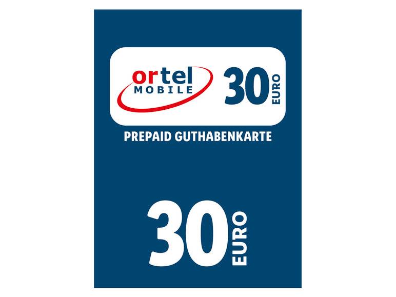 Ortel Mobile Code über 30 € Günstiger Verkauf