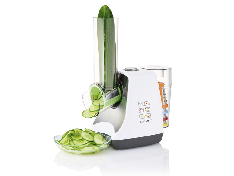 SILVERCREST® KITCHEN TOOLS 5-in-1-Elektrische Gemüseraspel »SGR 150 E2«, 150 W Muttertagsangebot