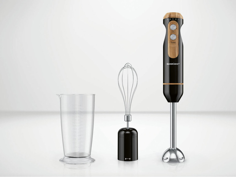 SILVERCREST® KITCHEN TOOLS Stabmixer-Set »SSSH 600 A1«, 3in1 mit Elementen in Holzoptik Blitzangebot