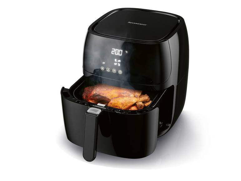 SILVERCREST® KITCHEN TOOLS Digitale Heißluft-Fritteuse XL, »SHFD 2150 A2« 2150 W Räumungsverkauf