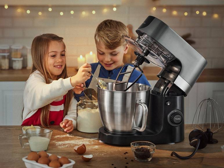 SILVERCREST® KITCHEN TOOLS Profi-Küchenmaschine »SKMP 1300 D3«, 1300 W Kauf eins, bekomm eins gratis