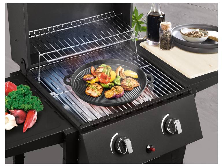 GRILLMEISTER Gusseiserne Grillplatte/ Grillpfanne JETZT KAUFEN
