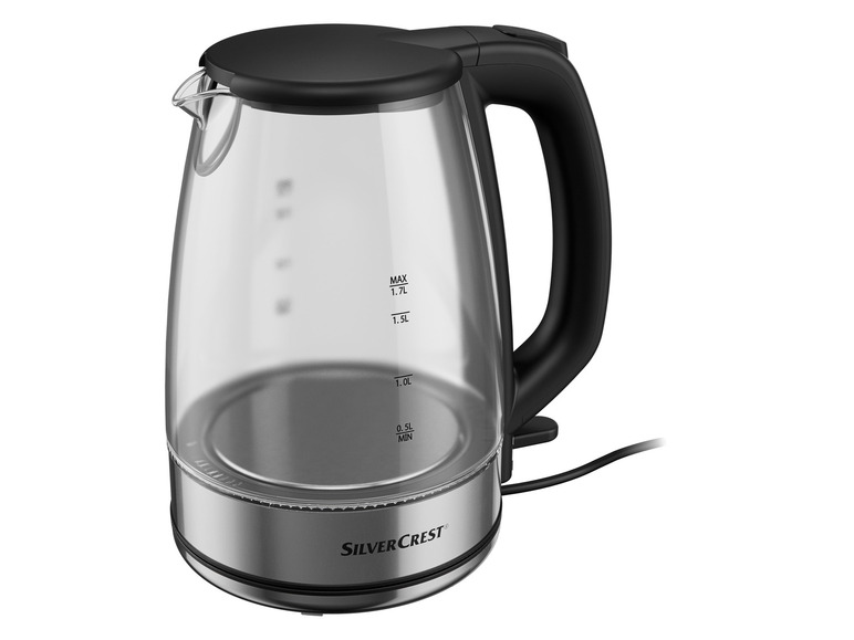 SILVERCREST® KITCHEN TOOLS Glas-Wasserkocher »SWGF 3000 C2«, mit LED-Farbwechsel, 1,7 l Letzter Tag
