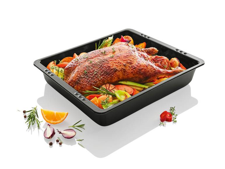 ERNESTO® Emaille-Brat-und-Auflaufform, extrahoher Rand Fabrikladen