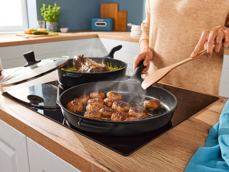 ERNESTO® Aluguss-Schmorpfanne Ø 28 cm Speichern exportieren