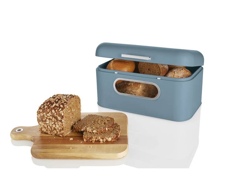 ERNESTO® Brotkasten, mit Sichtfenster, aus Metall Black Friday Preise