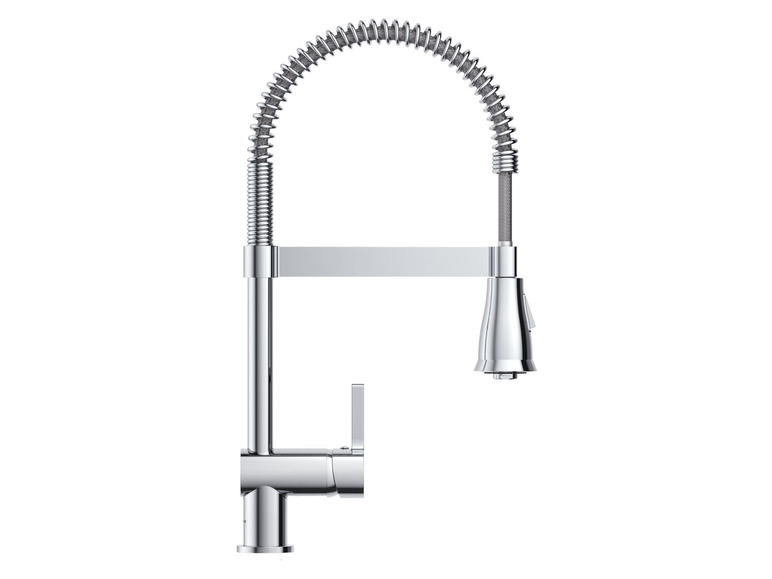 LIVARNO home Spültischarmatur, mit Spiralfeder / Gummischlauch Begrenztes Angebot