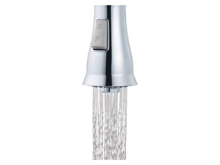 LIVARNO home Spültischarmatur, mit Spiralfeder / Gummischlauch Begrenztes Angebot