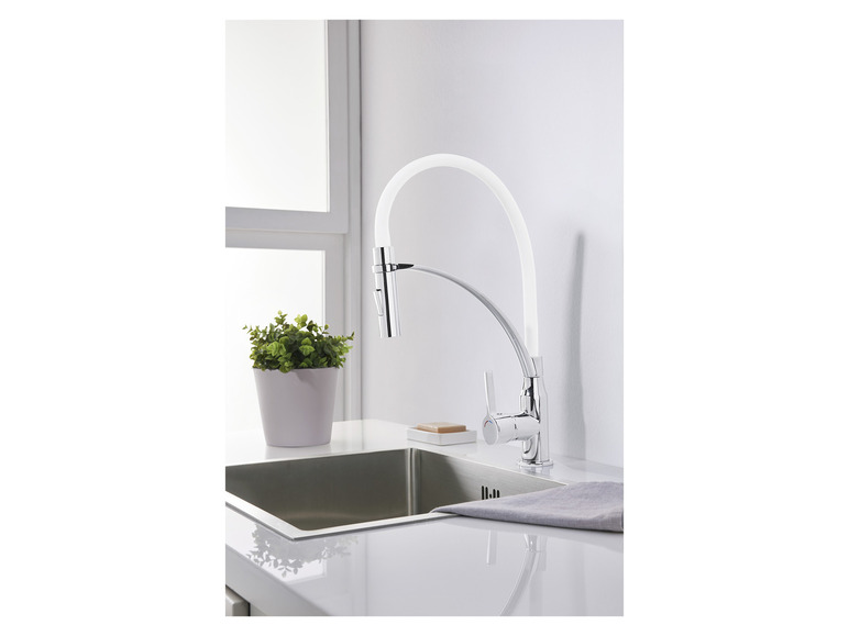 LIVARNO home Küchenarmatur mit Spiralfeder / Gummischlauch Exklusivangebot