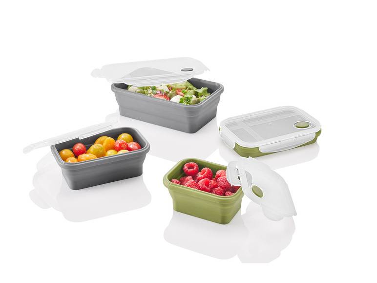 ERNESTO® Frischhaltedosen-Set, platzsparend faltbar Preisnachlass