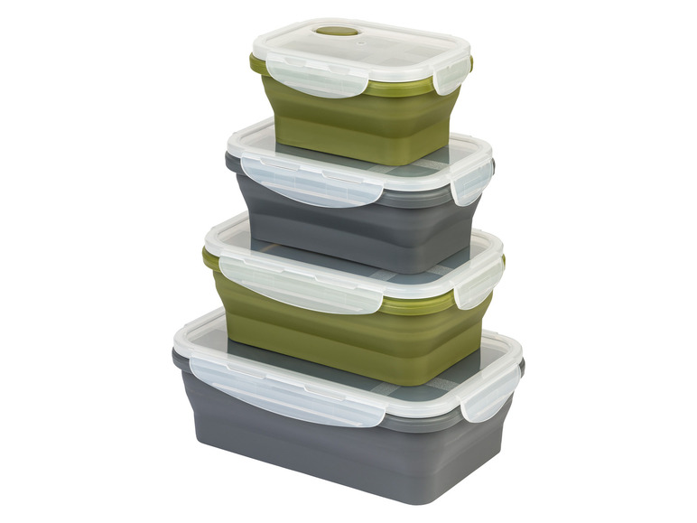 ERNESTO® Frischhaltedosen-Set, platzsparend faltbar Preisnachlass