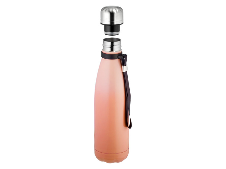 ERNESTO® Edelstahl-Isolierflasche, 0,5 l, mit Schlaufe Saisonschlussverkauf
