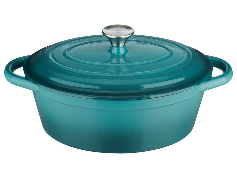 ERNESTO® Gusseisen-Bräter, Oval Ø 29 cm Valentinstagsangebot
