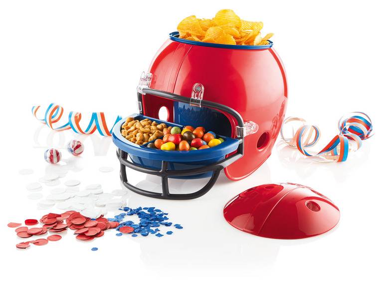 ERNESTO® Snackhelm, Football-Helm-Optik, herausnehmbare Behälter Top Angebot