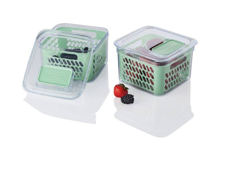 ERNESTO® Kühlschrankaufbewahrung Frischebox, mit Frischeventil Blitzangebot