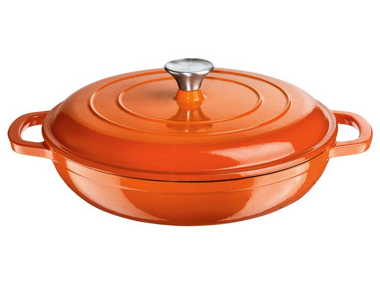 ERNESTO® Gusseisen-Servierpfanne, Ø 30 cm, mit Drop-System Bestseller