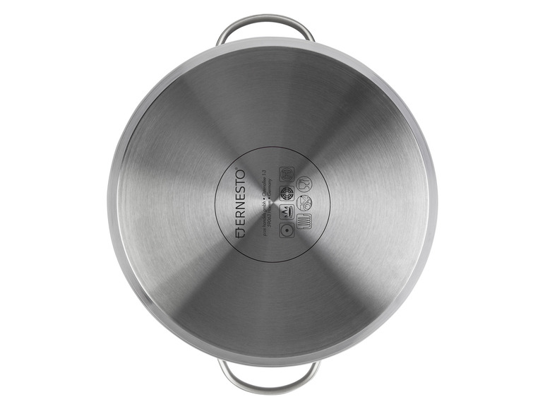 ERNESTO® Topfset Edelstahl, 6-tlg, mit Glasdeckel Kauf eins, bekomm eins gratis