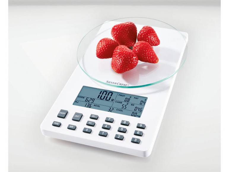 SILVERCREST® KITCHEN TOOLS Nährwert-Analysewaage fit »SNAW 1000 D2« Sonderangebot der Fabrik