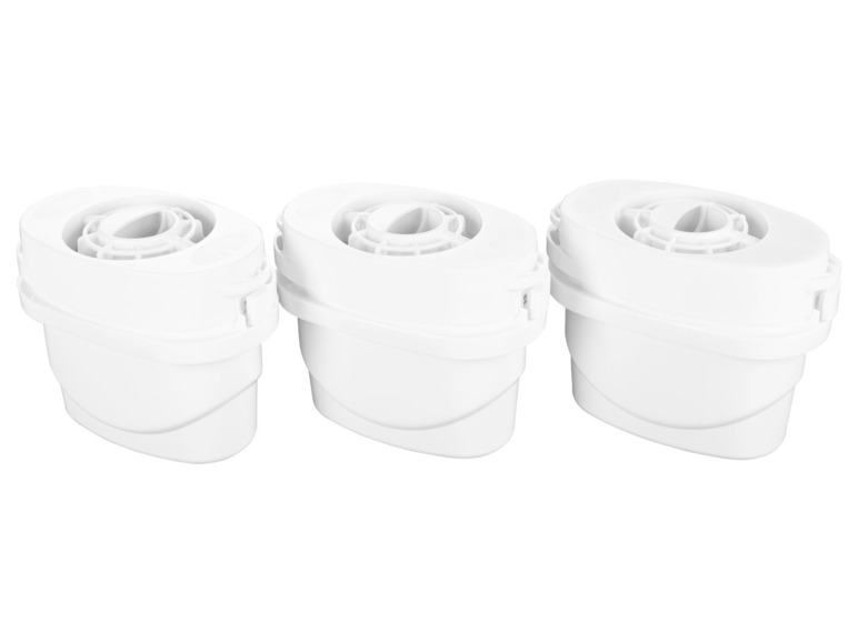 LIVARNO home Wasserfilter-Kartuschen, 3 Stück inkl. Adapter für Brita-Wasserkaraffen Speichern exportieren
