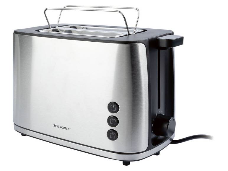 SILVERCREST® KITCHEN TOOLS Toaster »STE 950 A1«, Edelstahl, mit Brötchenaufsatz Outlet
