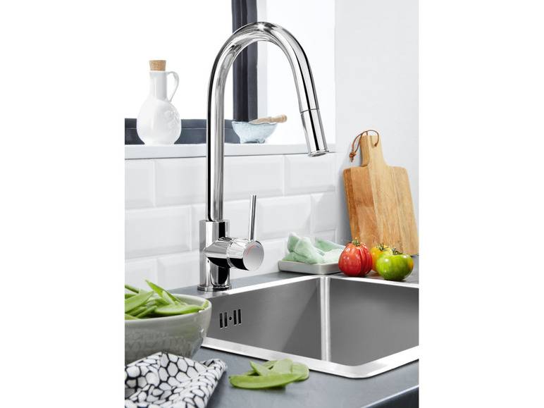 LIVARNO home Design Küchenarmatur, mit Brauseschlauch Weihnachtsangebot