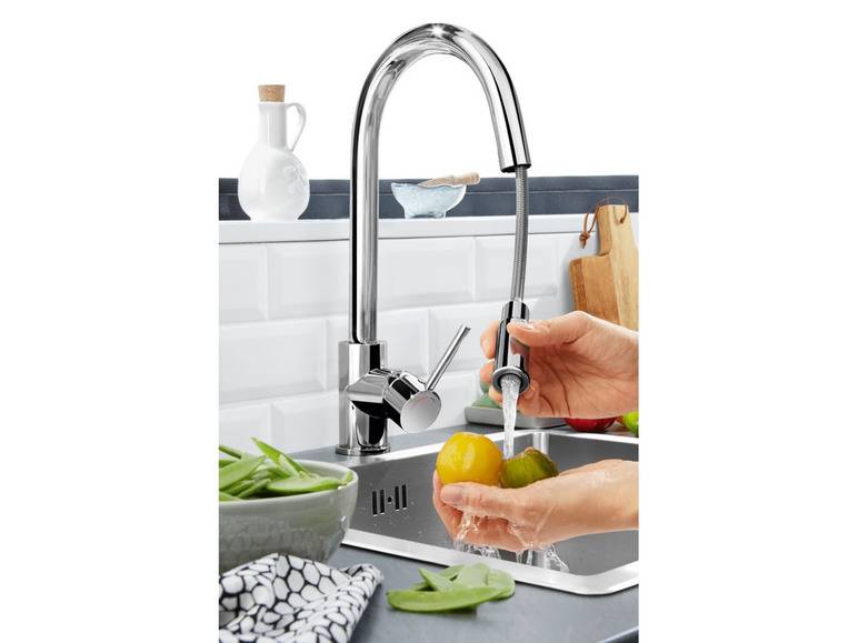 LIVARNO home Design Küchenarmatur, mit Brauseschlauch Weihnachtsangebot