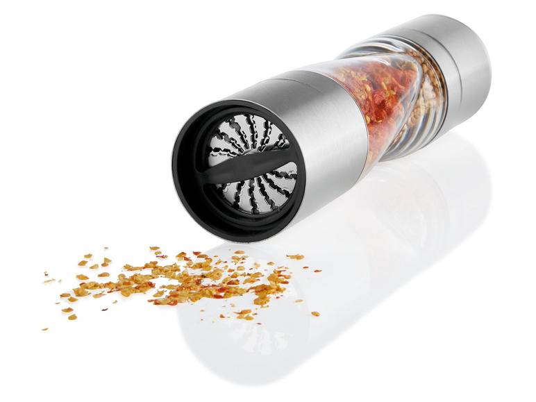 ERNESTO® Salz- und Pfeffermühle 2in1 / Chilimühle 2in1 Edelstahl Rabatte dieses Monats