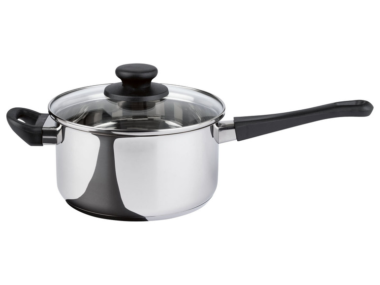 ERNESTO® Stielkasserolle 20 cm mit Frittierkorb, spülmaschinengeeignet Auslauf