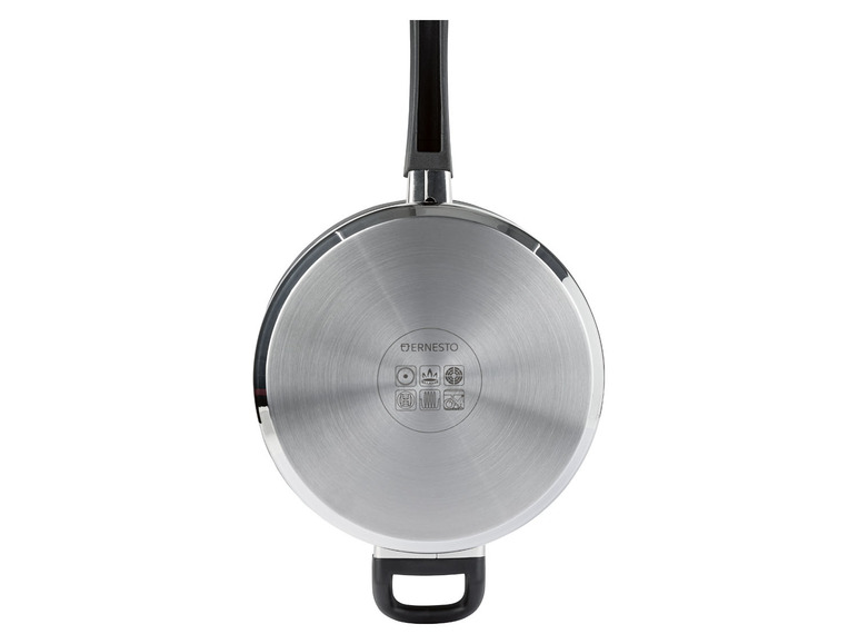 ERNESTO® Stielkasserolle 20 cm mit Frittierkorb, spülmaschinengeeignet Auslauf