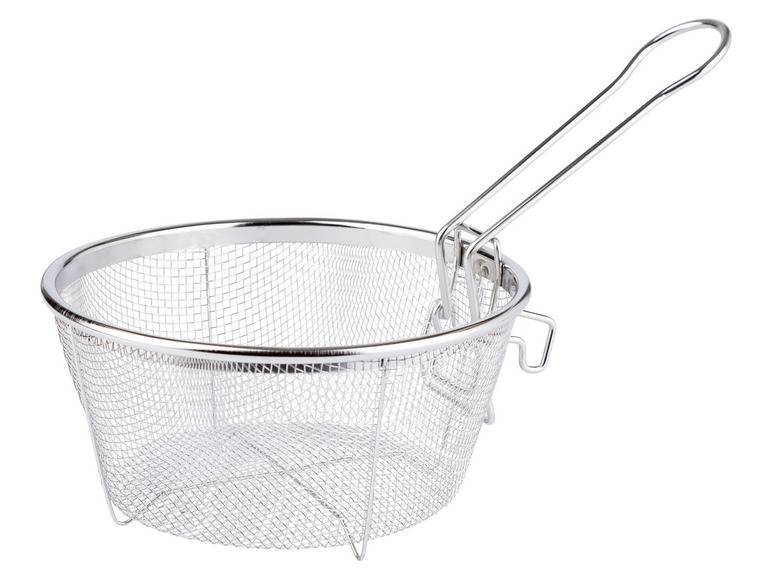 ERNESTO® Stielkasserolle 20 cm mit Frittierkorb, spülmaschinengeeignet Auslauf