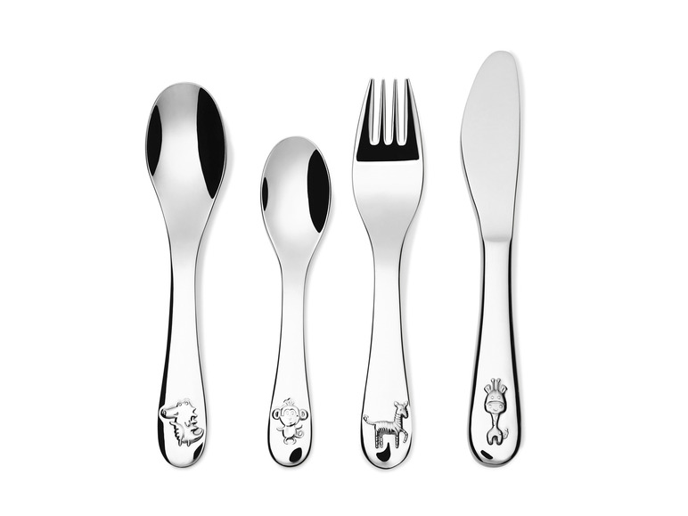 ERNESTO® Kinderbesteck-Set, 4-teilig, hochglanzpoliert Günstiger Verkauf