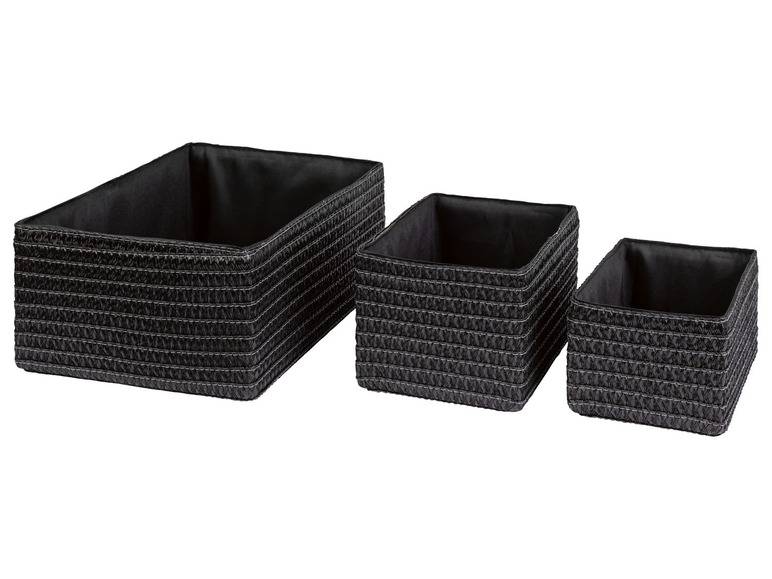 LIVARNO home Aufbewahrungskorb-Set, 3 Stück Tägliche Deals