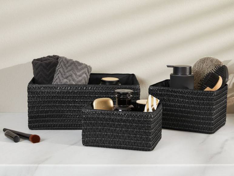 LIVARNO home Aufbewahrungskorb-Set, 3 Stück Tägliche Deals