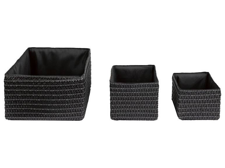 LIVARNO home Aufbewahrungskorb-Set, 3 Stück Tägliche Deals